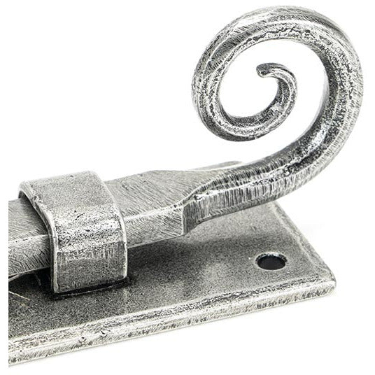 From The Anvil - 4" Monkeytail Universal Bolt - Pewter Patina - 46238 - Choice Handles