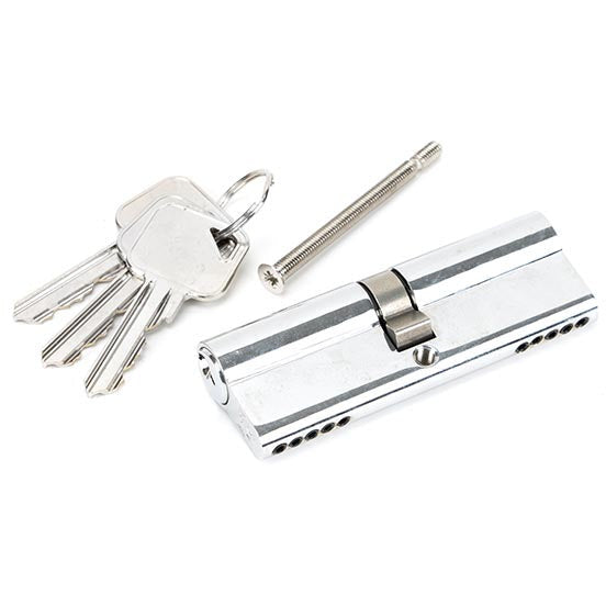 From The Anvil - 45/45 5pin Euro Cylinder - Polished Chrome - 46243 - Choice Handles