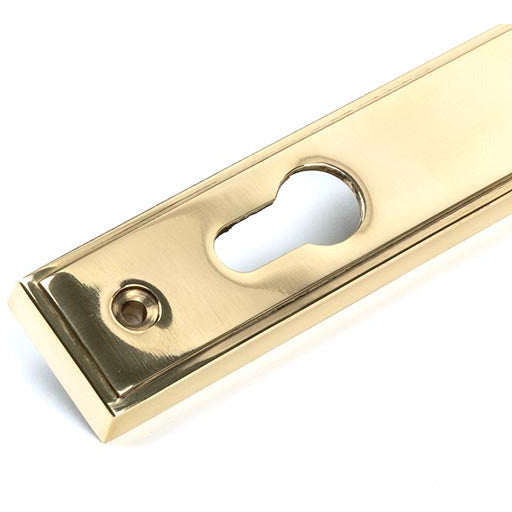 From The Anvil - Newbury Slimline Lever Espag. Lock Set - Polished Brass - 46529 - Choice Handles