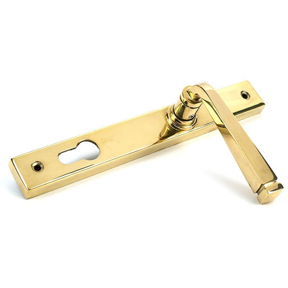 From The Anvil - Avon Slimline Lever Espag. Lock Set - Polished Brass - 46548 - Choice Handles