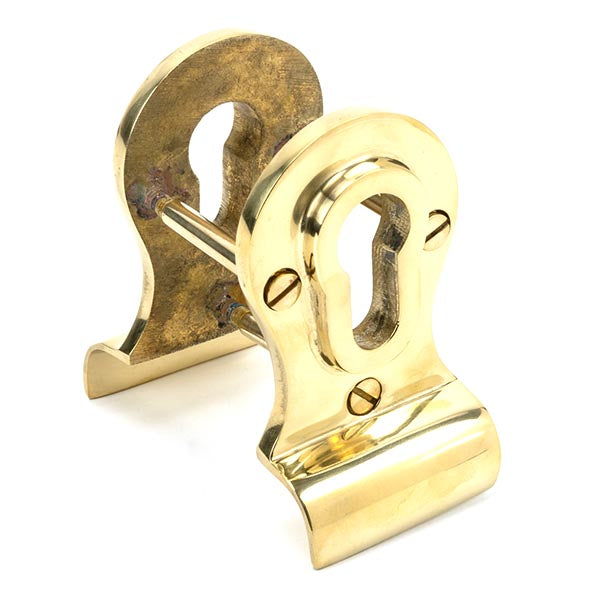 From The Anvil - 50mm Euro Door Pull (Back to Back fixings) - Polished Brass - 46550 - Choice Handles