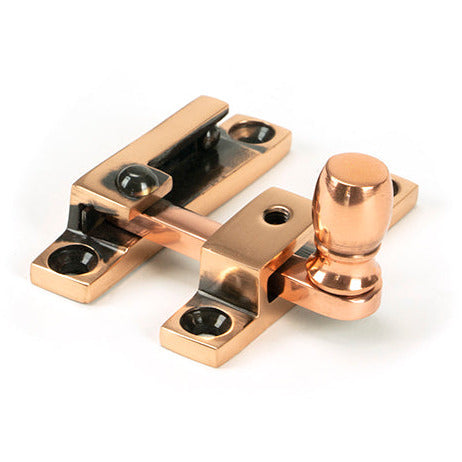 From The Anvil - Mushroom Quadrant Fastener - Narrow - Polished Bronze - 46582 - Choice Handles