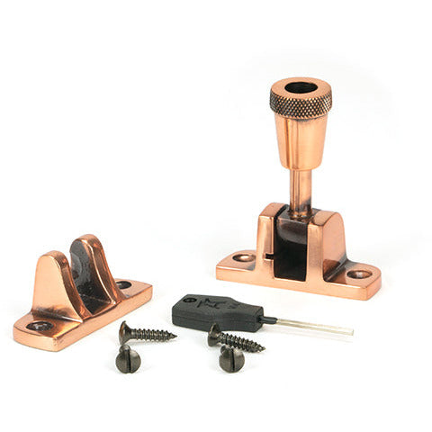 From The Anvil - Brompton Brighton Fastener (Radiused) - Polished Bronze - 46587 - Choice Handles