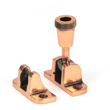 From The Anvil - Brompton Brighton Fastener (Radiused) - Polished Bronze - 46587 - Choice Handles