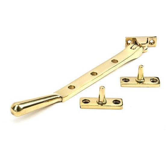 From The Anvil - 8" Newbury Stay - Polished Brass - 46715 - Choice Handles