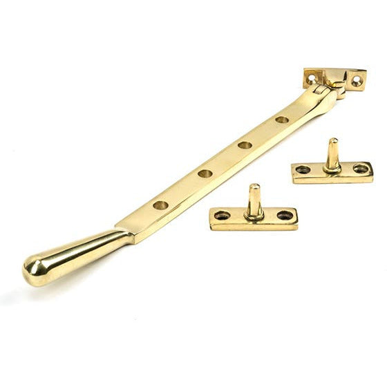 From The Anvil - 10" Newbury Stay - Polished Brass - 46716 - Choice Handles