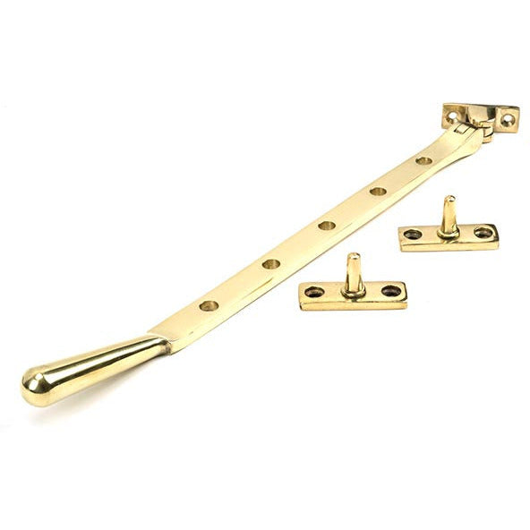 From The Anvil - 12" Newbury Stay - Polished Brass - 46717 - Choice Handles