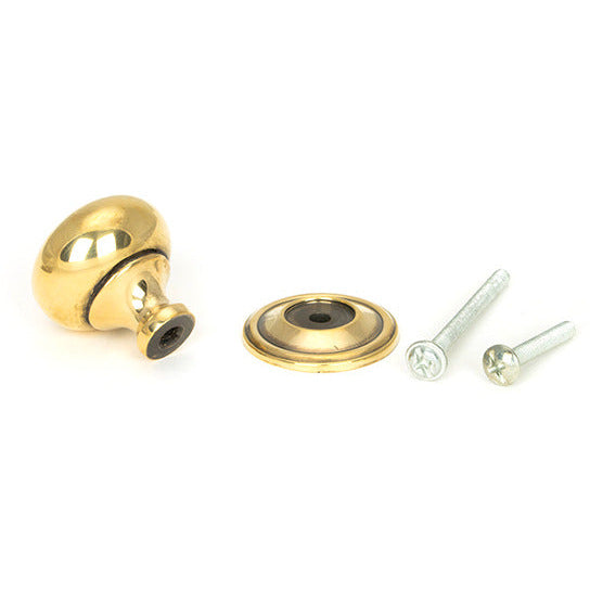 From The Anvil - Mushroom Cabinet Knob 38mm - Aged Brass - 46724 - Choice Handles