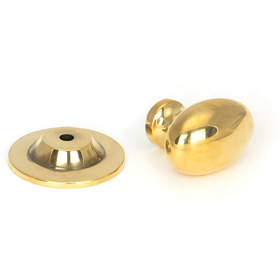 From The Anvil - Oval Cabinet Knob 40mm - Aged Brass - 46726 - Choice Handles
