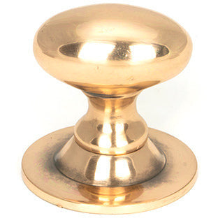 From The Anvil - Oval Cabinet Knob 33mm - Polished Bronze - 46727 - Choice Handles