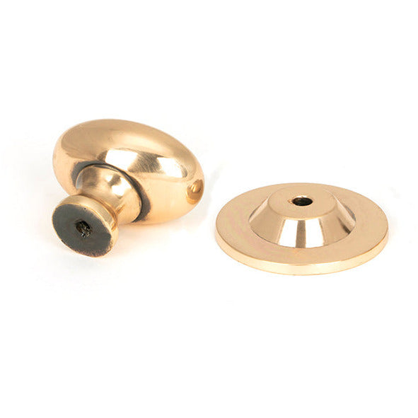 From The Anvil - Oval Cabinet Knob 40mm - Polished Bronze - 46728 - Choice Handles