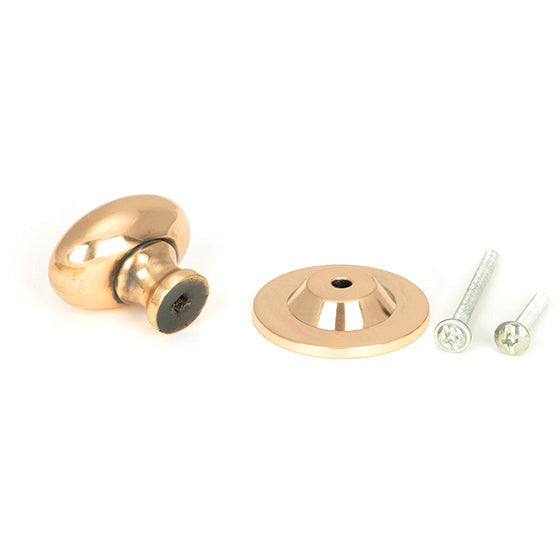 From The Anvil - Oval Cabinet Knob 40mm - Polished Bronze - 46728 - Choice Handles