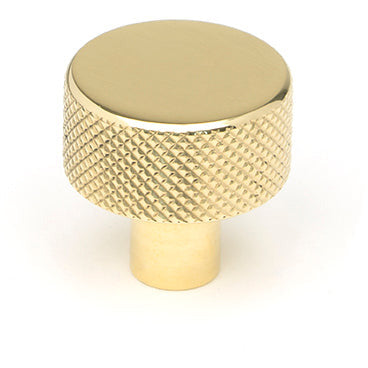 From The Anvil - Brompton Cabinet Knob - 25mm (No rose) - Polished Brass - 46820 - Choice Handles