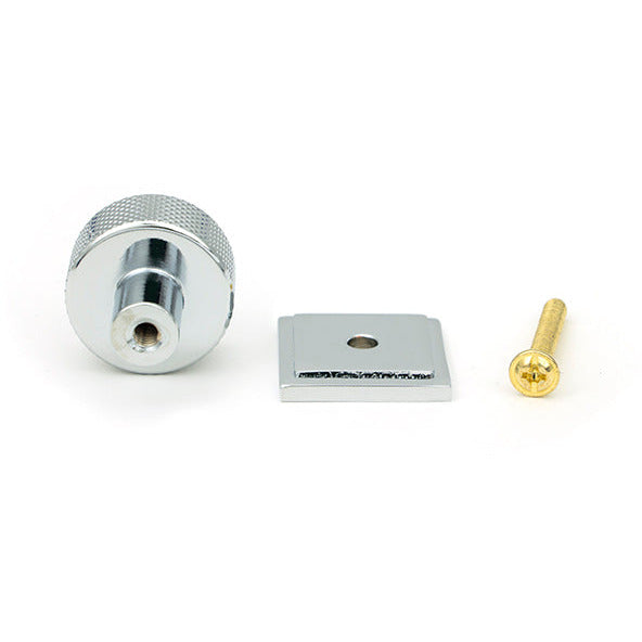 From The Anvil - Brompton Cabinet Knob - 25mm (Square) - Polished Chrome - 46821 - Choice Handles