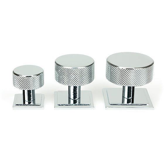 From The Anvil - Brompton Cabinet Knob - 25mm (Square) - Polished Chrome - 46821 - Choice Handles