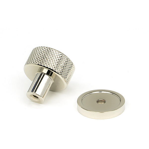 From The Anvil - Brompton Cabinet Knob - 25mm (Plain) - Polished Nickel - 46822 - Choice Handles