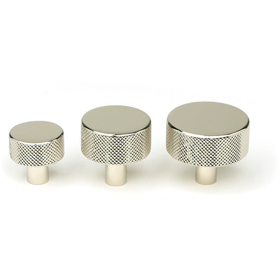 From The Anvil - Brompton Cabinet Knob - 25mm (No rose) - Polished Nickel - 46823 - Choice Handles