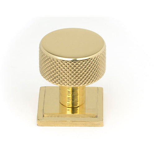 From The Anvil - Brompton Cabinet Knob - 25mm (Square) - Polished Brass - 46824 - Choice Handles