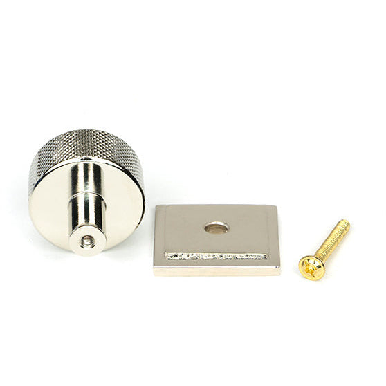 From The Anvil - Brompton Cabinet Knob - 25mm (Square) - Polished Nickel - 46825 - Choice Handles