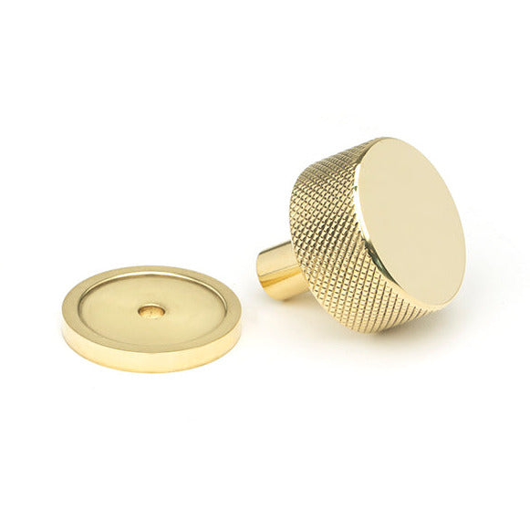 From The Anvil - Brompton Cabinet Knob - 32mm (Plain) - Polished Brass - 46828 - Choice Handles