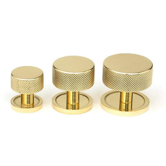 From The Anvil - Brompton Cabinet Knob - 32mm (Plain) - Polished Brass - 46828 - Choice Handles