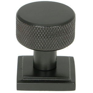 From The Anvil - Brompton Cabinet Knob - 25mm (Square) - Aged Bronze - 46829 - Choice Handles