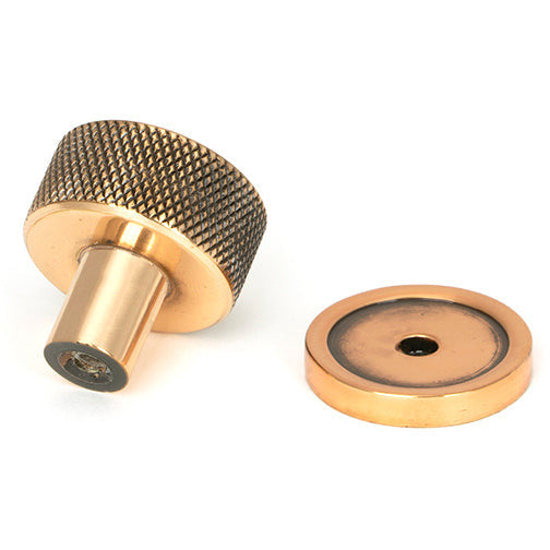 From The Anvil - Brompton Cabinet Knob - 25mm (Plain) - Polished Bronze - 46830 - Choice Handles