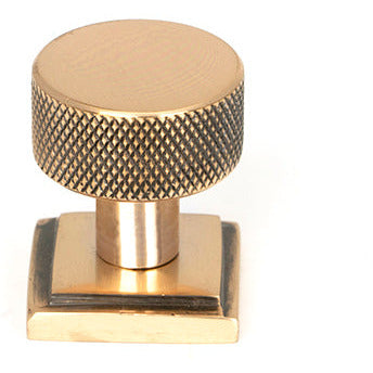 From The Anvil - Bronze Brompton Cabinet Knob - 25mm (Square) - Polished Bronze - 46833 - Choice Handles