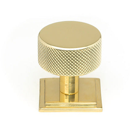 From The Anvil - Brompton Cabinet Knob - 32mm (Square) - Polished Brass - 46836 - Choice Handles