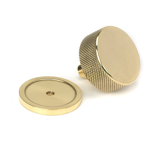 From The Anvil - Brompton Cabinet Knob - 38mm (Plain) - Polished Brass - 46840 - Choice Handles