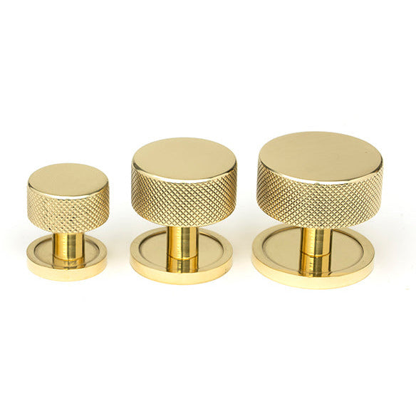 From The Anvil - Brompton Cabinet Knob - 38mm (Plain) - Polished Brass - 46840 - Choice Handles