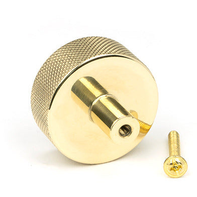 From The Anvil - Brompton Cabinet Knob - 38mm (No rose) - Polished Brass - 46844 - Choice Handles
