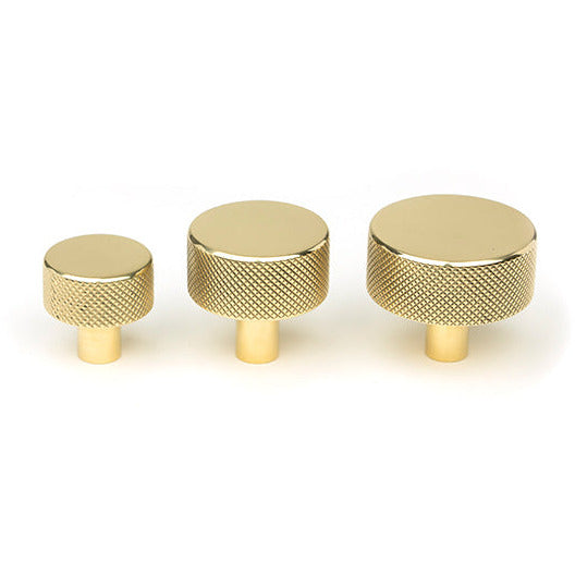 From The Anvil - Brompton Cabinet Knob - 38mm (No rose) - Polished Brass - 46844 - Choice Handles