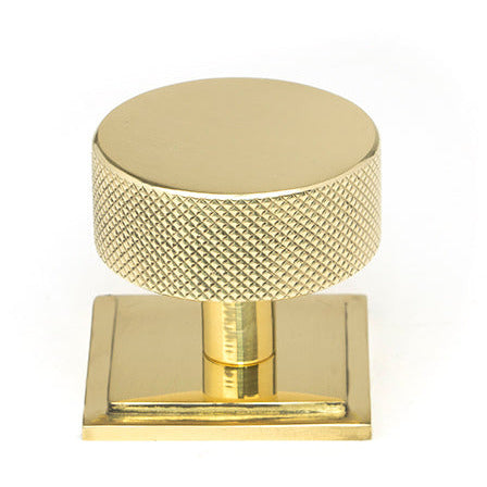 From The Anvil - Brompton Cabinet Knob - 38mm (Square) - Polished Brass - 46848 - Choice Handles