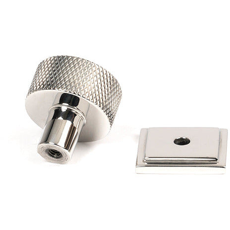From The Anvil - Brompton Cabinet Knob - 25mm (Square) - Polished Stainless Steel - 46849 - Choice Handles