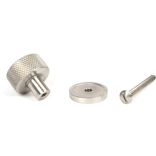 From The Anvil - Brompton Cabinet Knob - 25mm (Plain) - Satin Stainless Steel - 46850 - Choice Handles