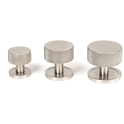 From The Anvil - Brompton Cabinet Knob - 25mm (Plain) - Satin Stainless Steel - 46850 - Choice Handles