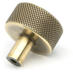 From The Anvil - Brompton Cabinet Knob - 32mm (No rose) - Aged Brass - 46855 - Choice Handles