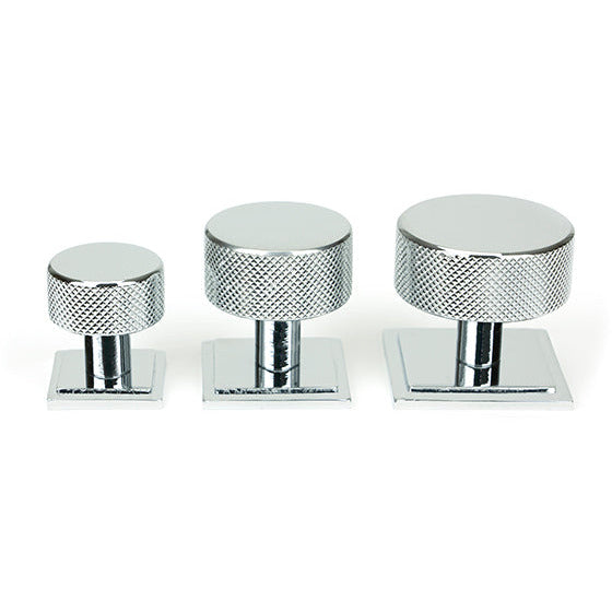 From The Anvil - Brompton Cabinet Knob - 32mm (Square) - Polished Chrome - 46861 - Choice Handles