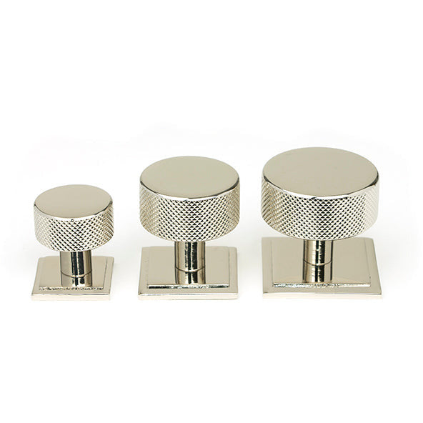 From The Anvil - Brompton Cabinet Knob - 32mm (Square) - Polished Nickel - 46865 - Choice Handles