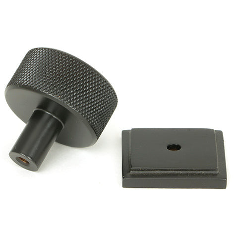From The Anvil - Brompton Cabinet Knob - 32mm (Square) - Aged Bronze - 46869 - Choice Handles