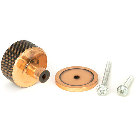 From The Anvil - Brompton Cabinet Knob - 32mm (Plain) - Polished Bronze - 46870 - Choice Handles