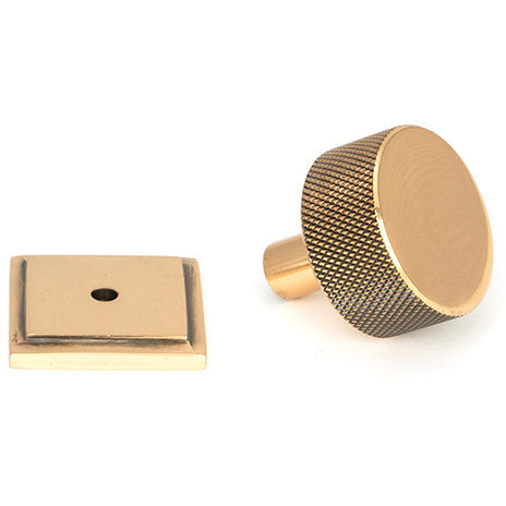 From The Anvil - Brompton Cabinet Knob - 32mm (Square) - Polished Bronze - 46873 - Choice Handles