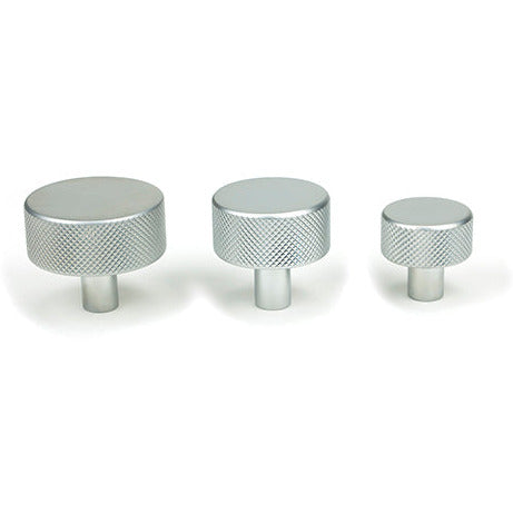 From The Anvil - Brompton Cabinet Knob - 25mm (No rose) - Satin Chrome - 46880 - Choice Handles