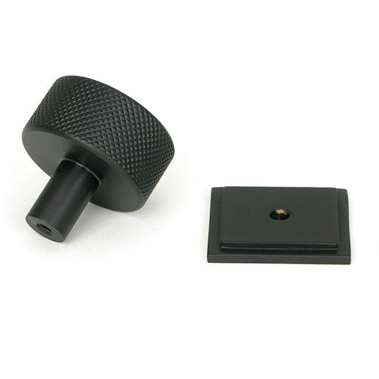 From The Anvil - Brompton Cabinet Knob - 32mm (Square) - Matt Black - 46881 - Choice Handles