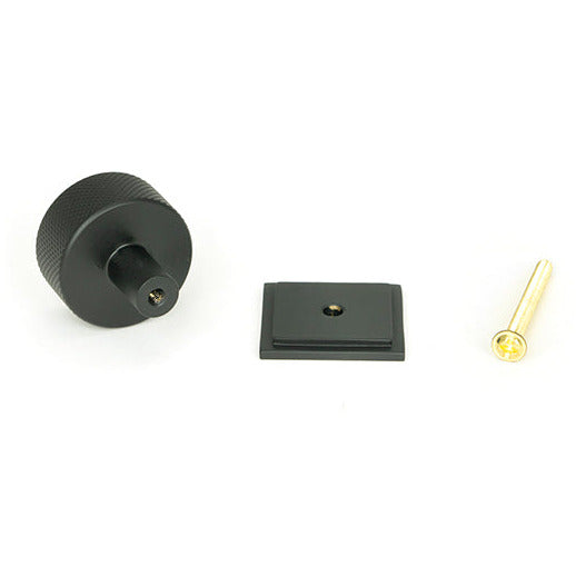 From The Anvil - Brompton Cabinet Knob - 32mm (Square) - Matt Black - 46881 - Choice Handles