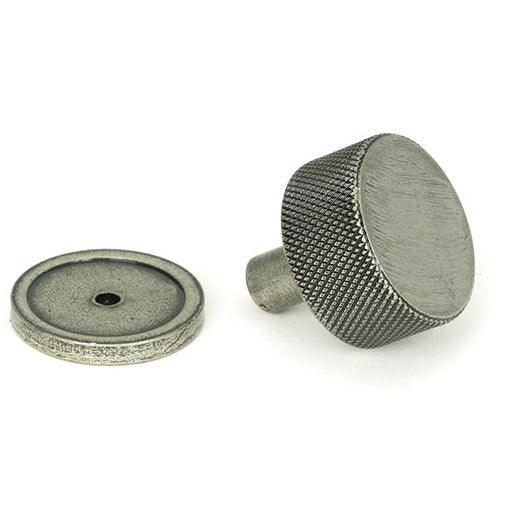 From The Anvil - Brompton Cabinet Knob - 32mm (Plain) - Pewter Patina - 46882 - Choice Handles