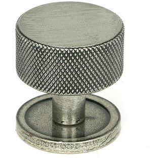 From The Anvil - Brompton Cabinet Knob - 32mm (Plain) - Pewter Patina - 46882 - Choice Handles