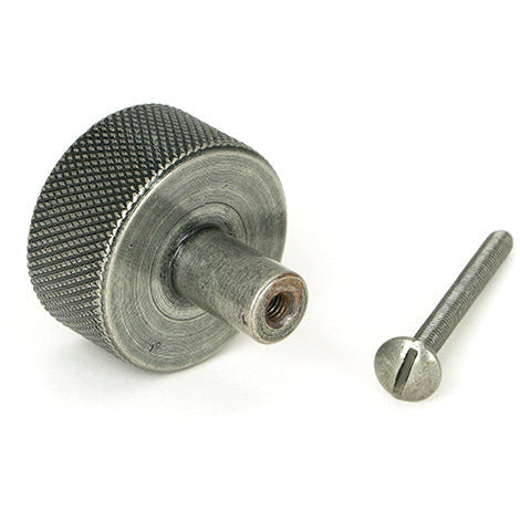 From The Anvil - Brompton Cabinet Knob - 32mm (No rose) - Pewter Patina - 46883 - Choice Handles