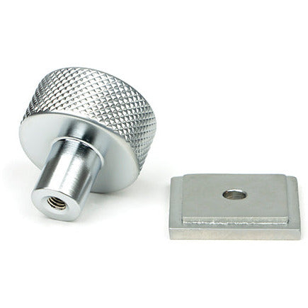 From The Anvil - Brompton Cabinet Knob - 25mm (Square) - Satin Chrome - 46884 - Choice Handles
